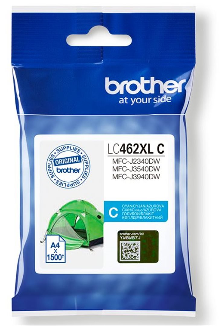 Brother LC-462XLC azurová - originální