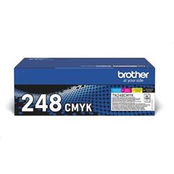Brother toner TN-248VAL černý + 3 barvy (1000 stran) - originální