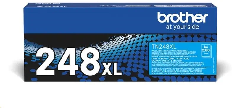 Brother toner TN-248XLC azurová (2300 stran) - originální