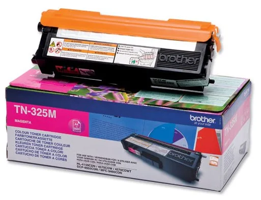 Brother toner TN-325M, magenta (3,500 strán) - originálne TN325M