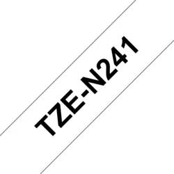 Brother TZ-N241 bílá/černá (18mm, nelaminovaná)