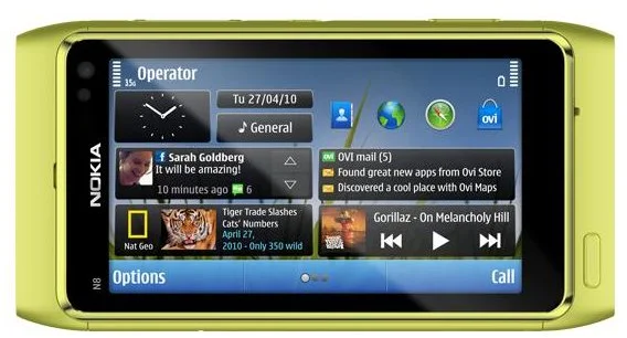 BUNDLE Nokia N8 Green + Nokia C1-01 Warm Grey ZDARMA