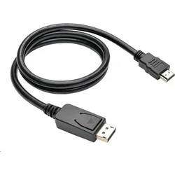C-TECH DisplayPort -> HDMI, 1 m, čierny