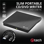 C-TECH DVD-USB-AC, černá