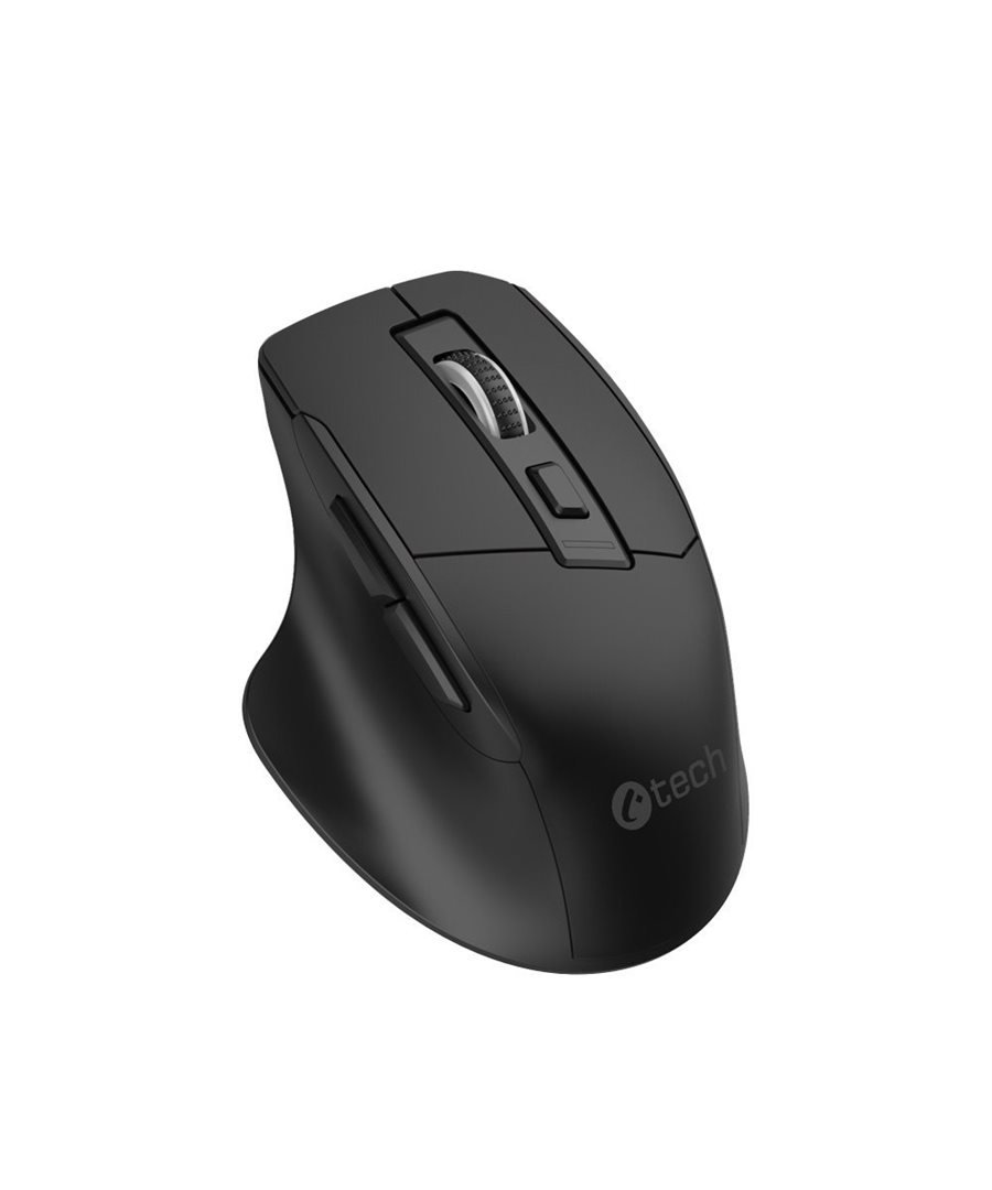 C-TECH Ergo WM-05, 1600DPI, 6 tlačítek, USB, černá