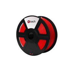 C-TECH filament ABS 1.75mm 1kg, fluorescenční červená 3DF-ABS1.75-FR