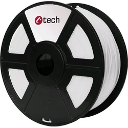 C-TECH filament ASA 1.75mm 1kg, bílá