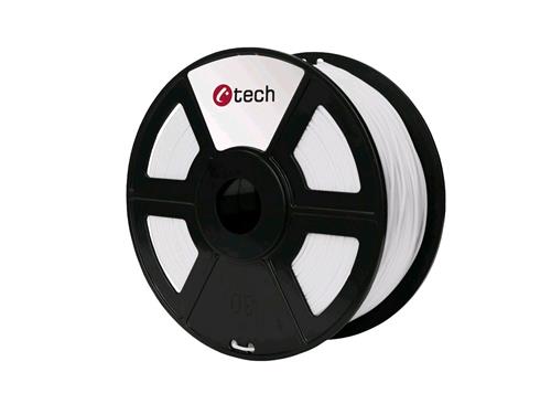 C-TECH filament HIPS 1.75mm 1kg, biela 3DF-HIPS1.75-W