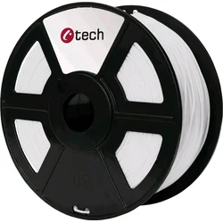 C-TECH filament HIPS 1.75mm 1kg, biela 3DF-HIPS1.75-W