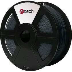 C-TECH filament PETG 1.75mm 1kg, tmavě šedá 3DF-PETG1.75-DG