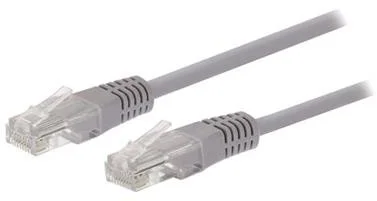 C-TECH patch kábel Cat5e, UTP, sivý, 15 m