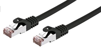 C-TECH patch kábel Cat6, FTP, čierny, 1 m