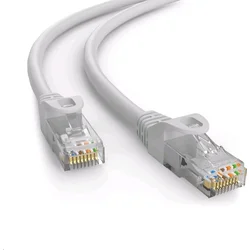 C-TECH patch kábel Cat6, UTP, sivý, 1,5 m