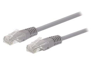 C-TECH patchcord Cat5e, UTP, sivý, 15 m