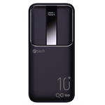 C-tech Powerbank 10000mAh, Li-Pol, 22,5W, USB-C/USB-A/micro USB