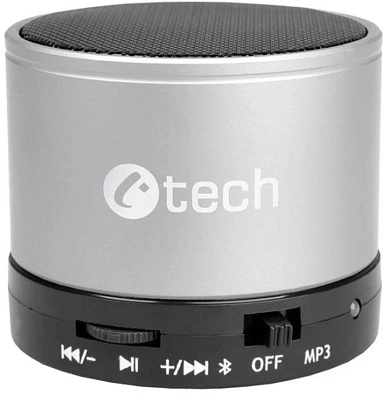 C-TECH SPK-04S Bluetooth reproduktor, strieborný