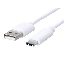 C-TECH USB 2.0 AM to USB-C cable (AM/CM), 1m, white