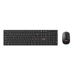 C-TECH WLKMC-03, bezdrôtová kombinovaná súprava s myšou, čierna, USB, CZ/SK