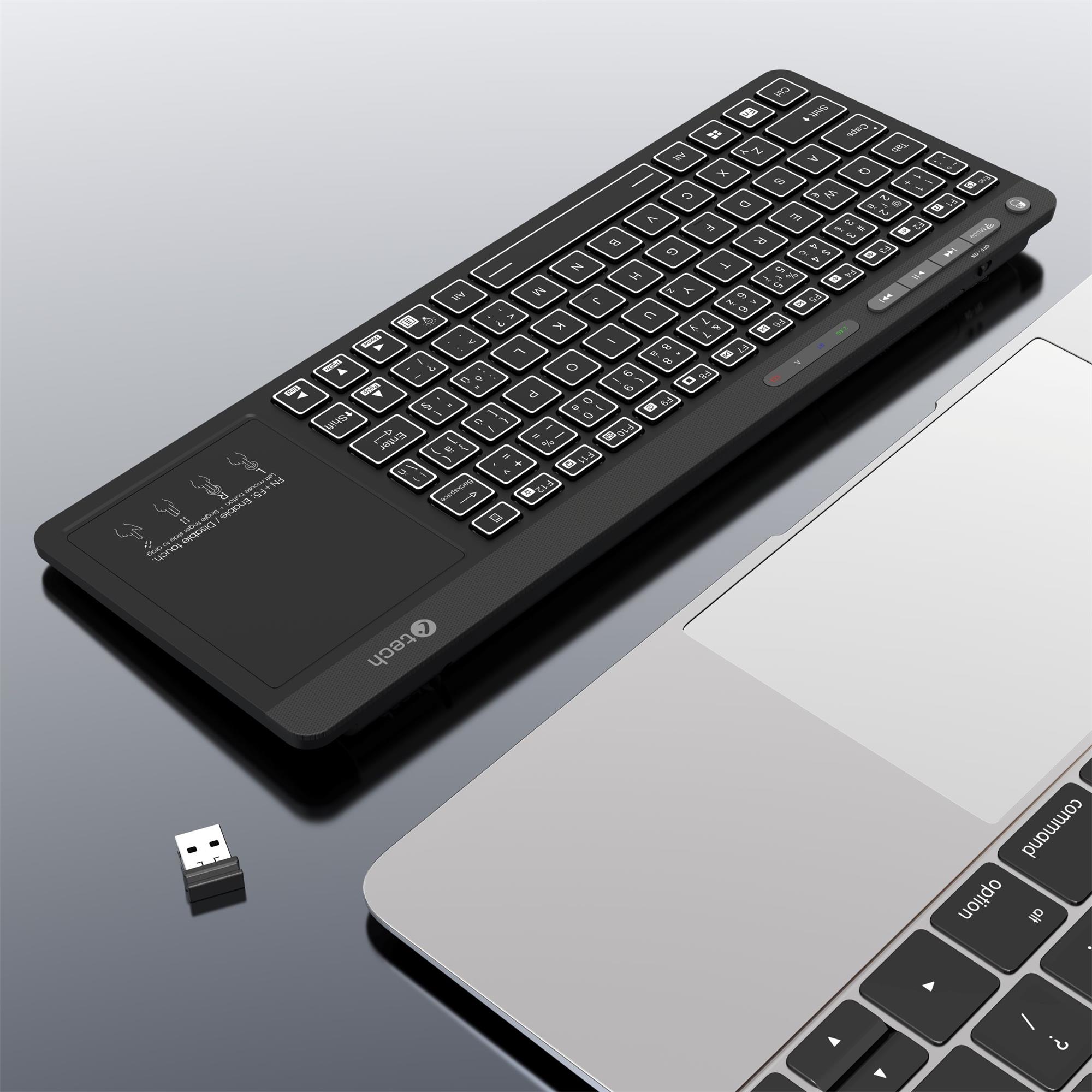 C-TECH WLTK-03, Dual, Touchpad