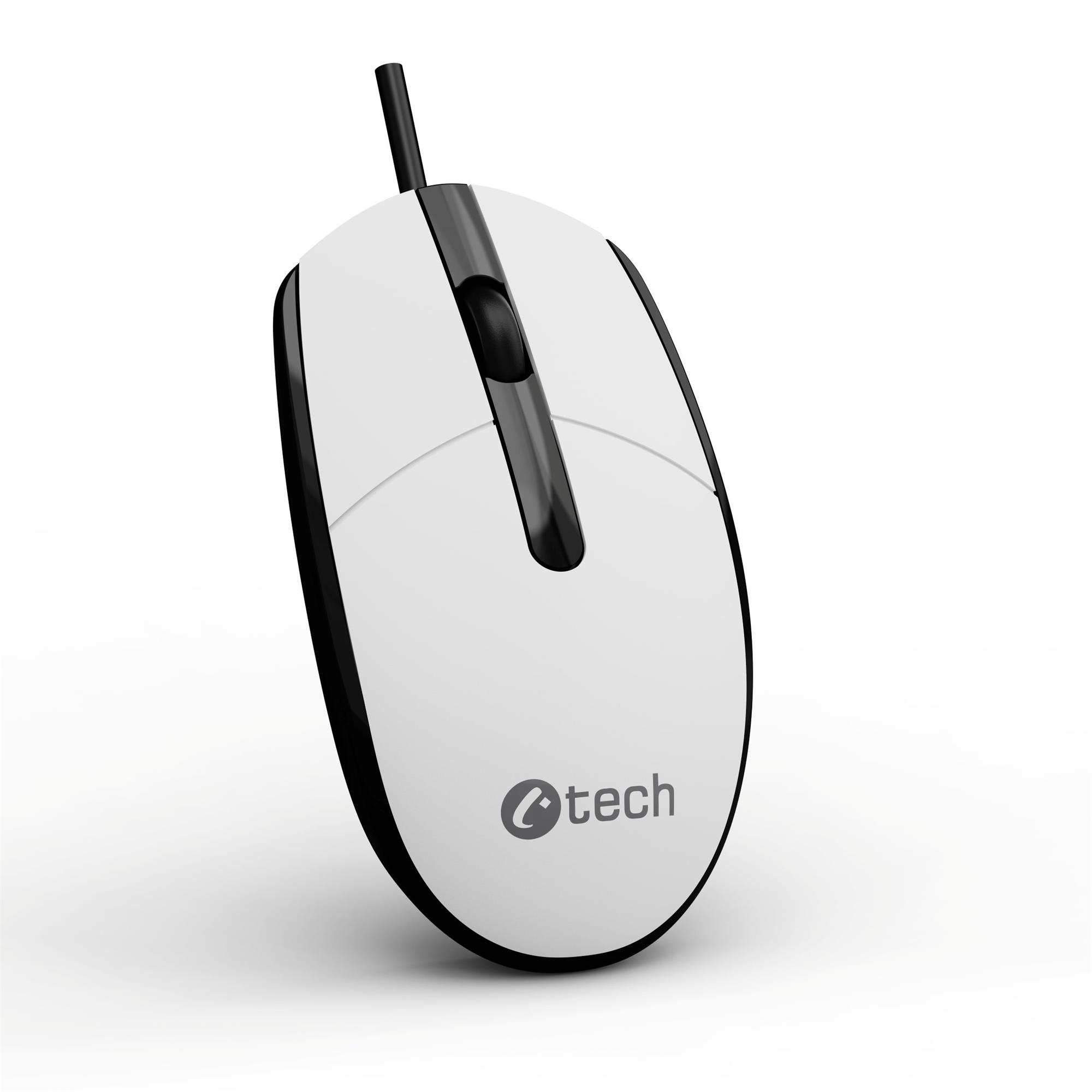 C-TECH WM-10, černobílá, USB