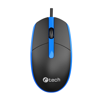 C-TECH WM-10, čierna a modrá, USB