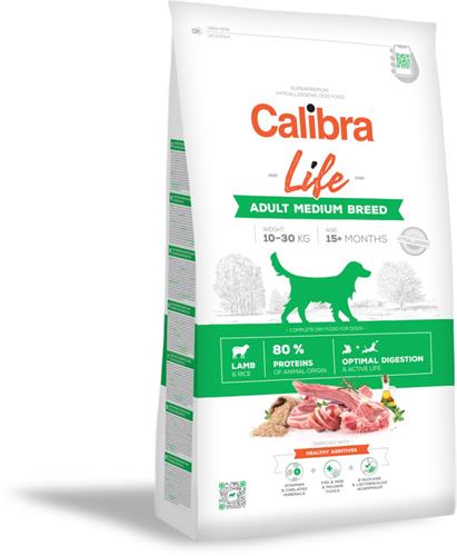 Calibra Dog Life Adult Medium Breed Lamb 2,5kg granule pro psy