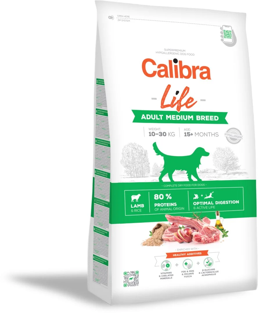 Calibra Dog Life Adult Medium Breed Lamb 2,5kg granule pro psy