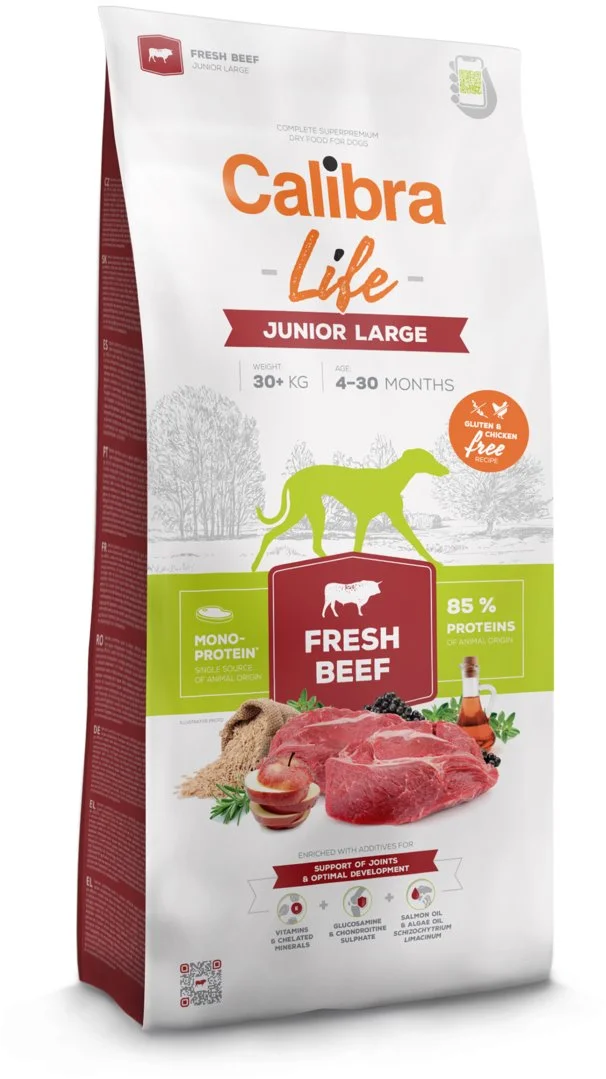 Calibra Dog Life Junior Large Fresh Beef 2,5kg granule pro štěňata