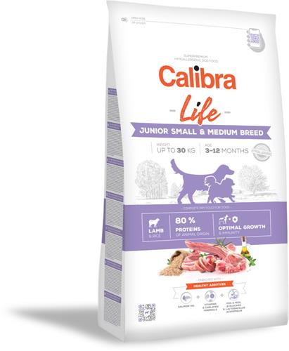 Calibra Dog Life Junior Small&Medium Breed Lamb 2,5kg granule pre šteňatá