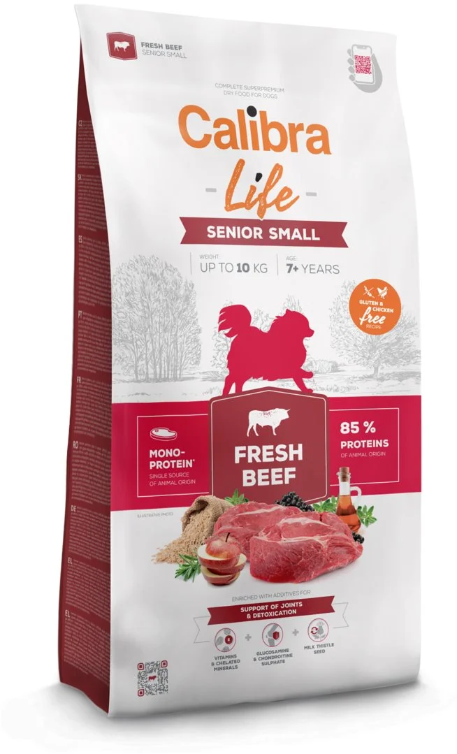 Calibra Dog Life Senior Small Fresh Beef 6kg granule pro psy