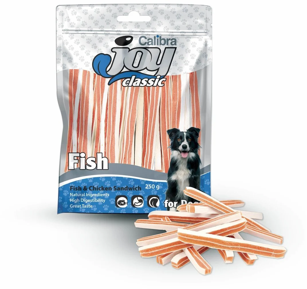 Calibra Joy Dog Classic Fish&Chicken Sandwich 250g pamlsky pro psy