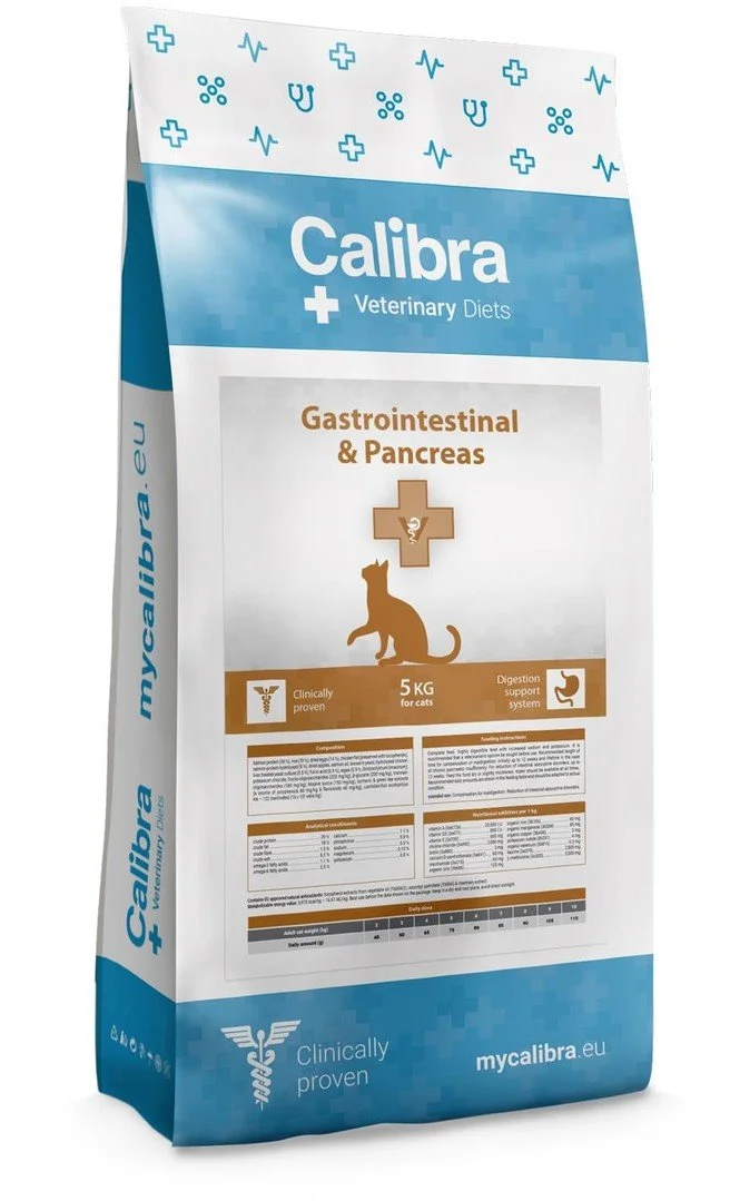 Calibra VD Cat Gastrointestinal & Pancreas 5kg granúl pre mačky
