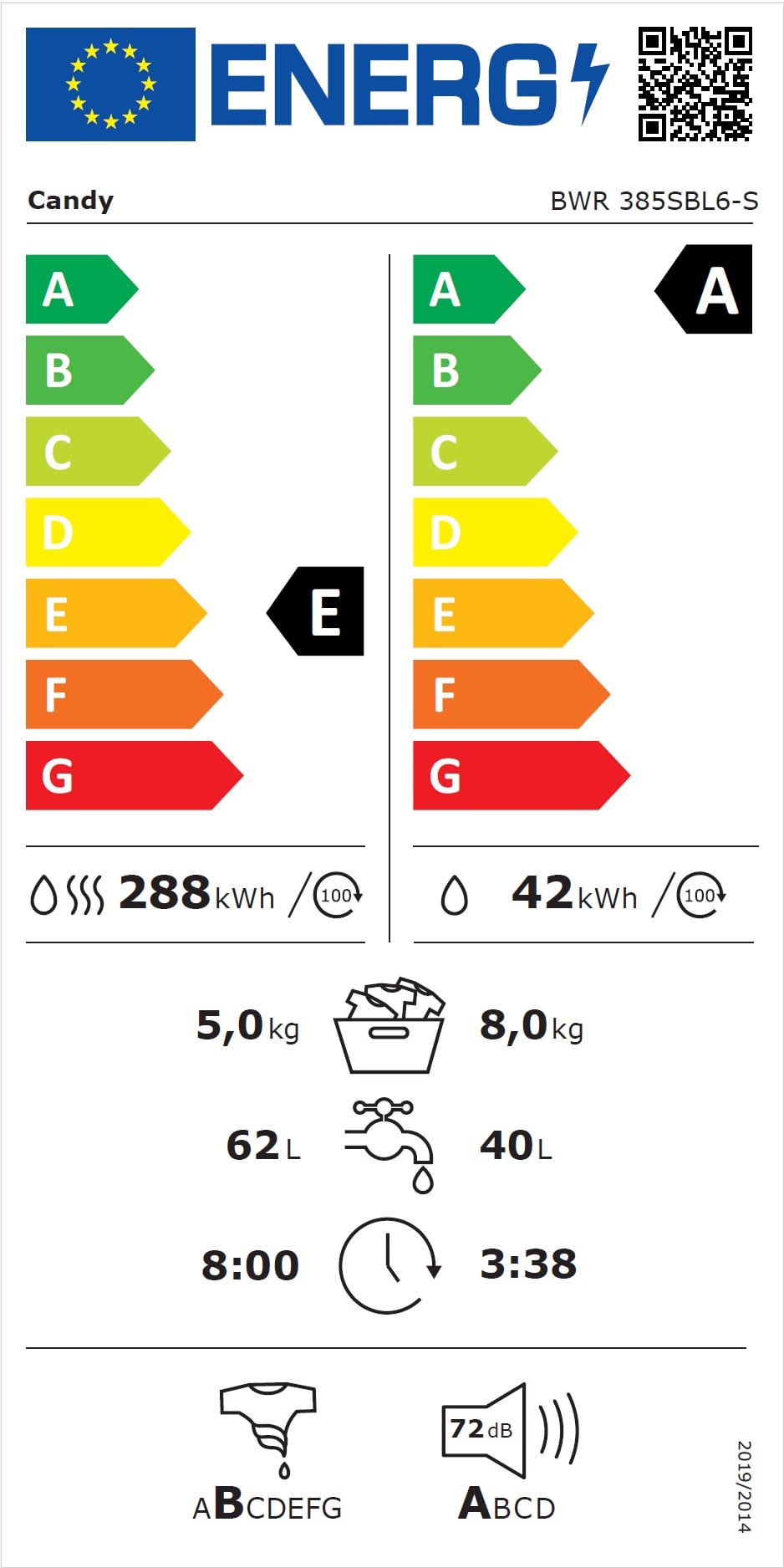Candy BWR 385SBL6-S