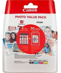 Canon CLI-581XL C/M/Y/BK (Photovalue multipack) 2052C004 Získejte odměnu za nákup originálního spotřebního materiálu v rámci věrnostního Canon bonus programu! - Spotřební materiál