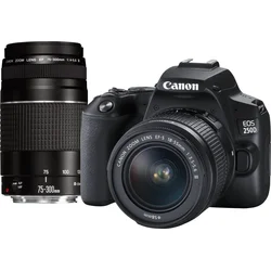 Canon EOS 250D Black + EF-S 18-55 DC + EF 75-300 DC
