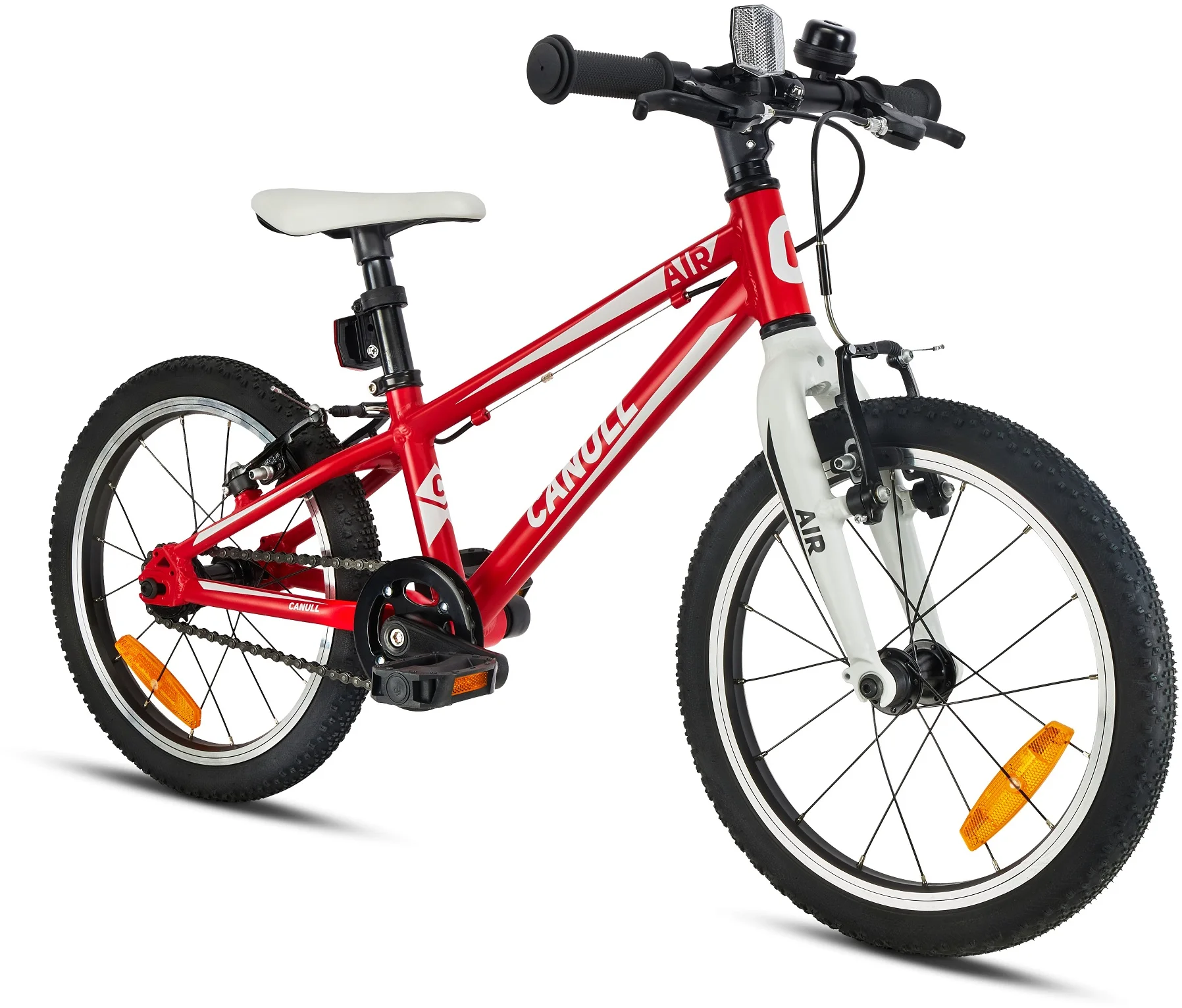 CANULL AIR 16" ultraľahký detský bicykel červený