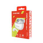 CANYON Bezdrátová stereo sluchátka True Wireless TWS-5 bílá