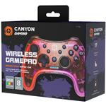 CANYON Bezdrátový gamepad GPW-04 RGB 5v1 (PS3, PS4, XBOX, Android TV, PC)