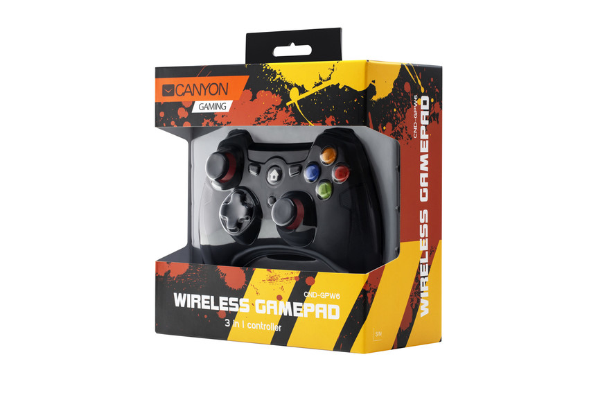 CANYON bezdrôtový gamepad 3v1 CND-GPW6
