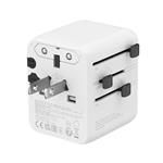 CANYON cestovní adapter OnTour 20 EU/UK/US/AUS 20W White