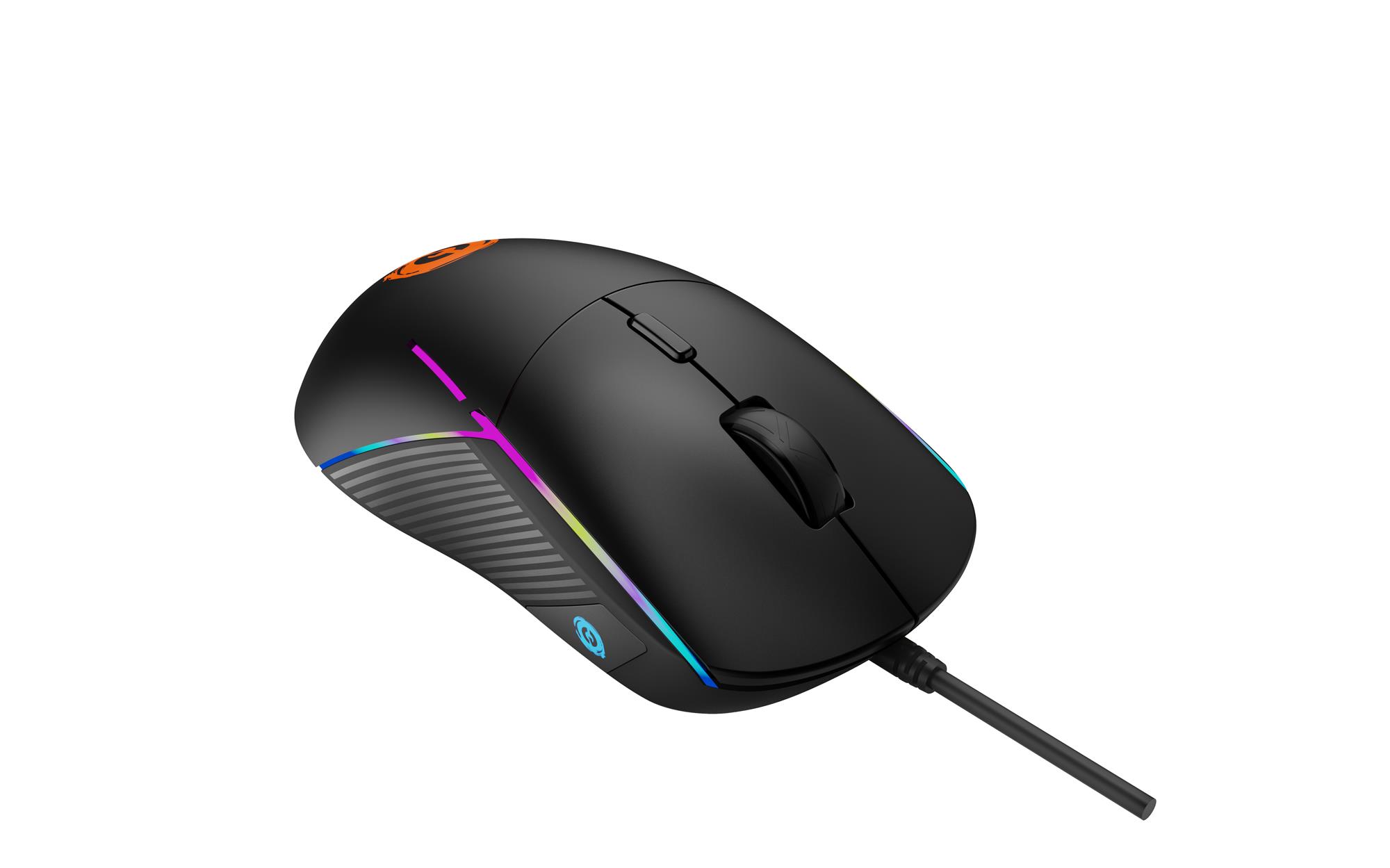CANYON Herní drátová myš SHADDER GM-321, optická, RGB, až 7200 DPI, 6tl. programovatelných, černá