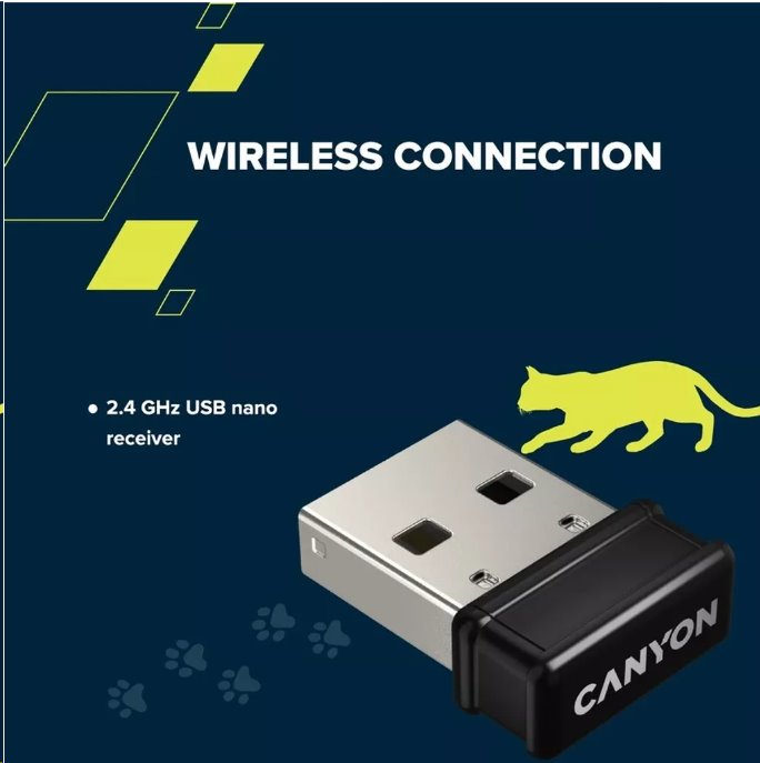 CANYON Kitty edition HSET-W6, bezdrôtová klávesnica SET + optická myš + ochranné puzdro + podložka, ružová