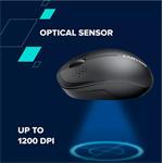 CANYON myš optická bezdrátová MW-4, 1200 dpi,3 tl., Bluetooth, AA baterie, černá