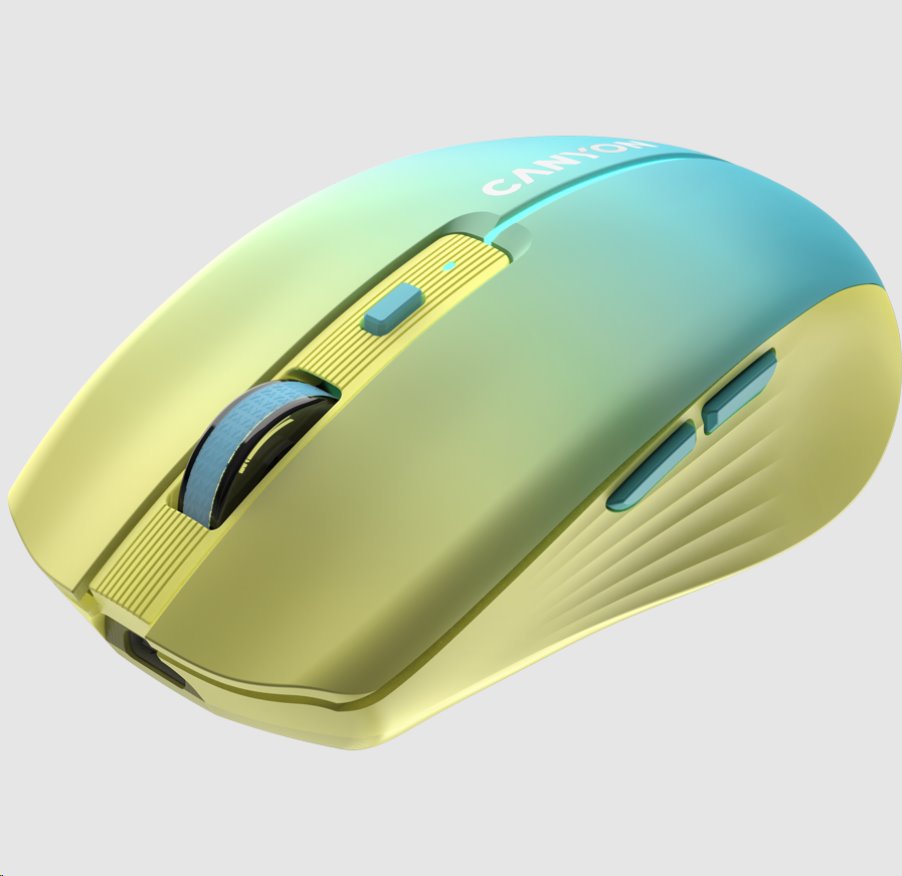 CANYON myš optická bezdrátová MW-44 žlutomodrá gradient