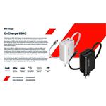 CANYON OnCharge 65RC Build-In Cable USB-C 65W 1xPD 1xQC EU Black nabíječka