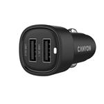 CANYON  OnDrive 24 24W 2xUSB-A Black nabíječka do auta