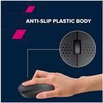CANYON Optická bezdrôtová myš MW-4, 1200 dpi, Bluetooth, batéria AA, čierna