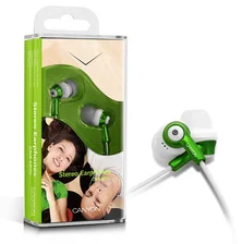 CANYON sluchátka CNR-EP7G 20Hz-20kHz, kabel 1,5m, ear plug, white+green
