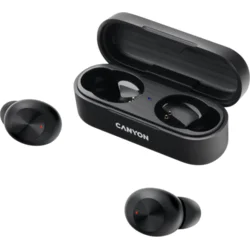 CANYON TWS-1 Bluetooth sportovní sluchátka s mikrofonem, černá