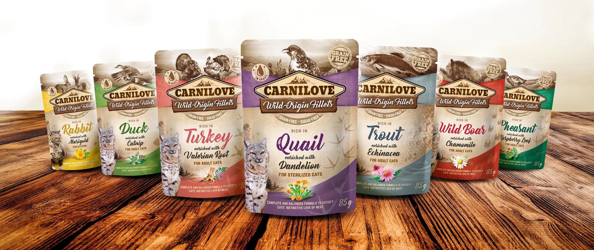 Carnilove Cat Pouch Rich in Pheasant Enriched with Raspberry Leaves 85g kapsičky pro kočky